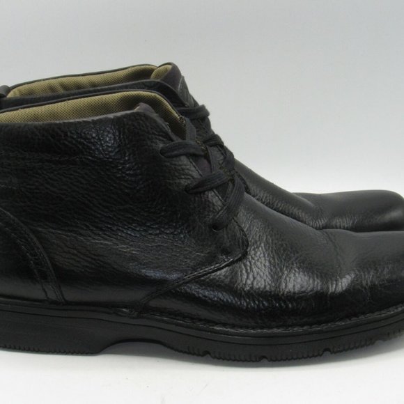 Clarks Senner Ave Size 11.5 M Black Boots C3B B9